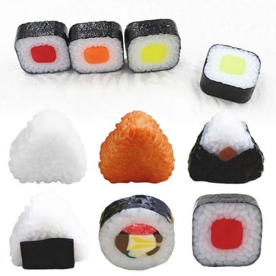 Simulacija lososa Onigiri Model alge Rolada riže Sushi Umjetna lažna hrana Fotografija Rekviziti Dekoracija Dječje igračke