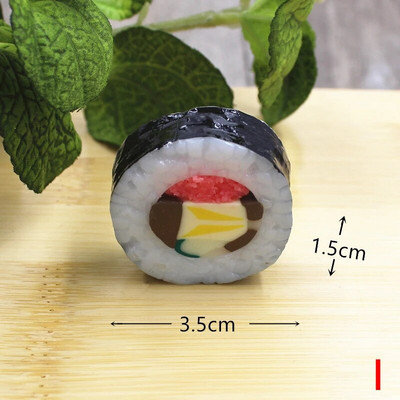 Simulacija lososa Onigiri Model alge Rolada riže Sushi Umjetna lažna hrana Fotografija Rekviziti Dekoracija Dječje igračke