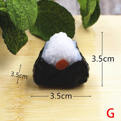 Simulacija lososa Onigiri Model alge Rolada riže Sushi Umjetna lažna hrana Fotografija Rekviziti Dekoracija Dječje igračke