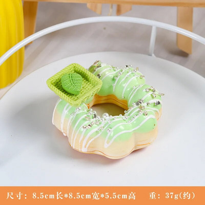 1 db mesterséges torta fánkos desszert hamis étel dekoráció fényképezés profi étel szimuláció tortamodell Tea asztaldísz FCYY-032