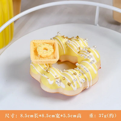 1 db mesterséges torta fánkos desszert hamis étel dekoráció fényképezés profi étel szimuláció tortamodell Tea asztaldísz FCYY-032