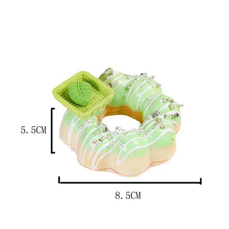 1 db mesterséges torta fánkos desszert hamis étel dekoráció fényképezés profi étel szimuláció tortamodell Tea asztaldísz FCYY-032