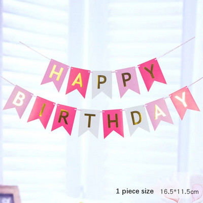 Boldog születésnapot zászló háttér zászló Születésnapi sármány zászló 18. születésnapi babaváró születésnapi parti dekorációs kellékek