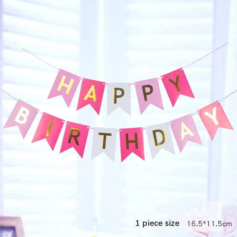 Boldog születésnapot zászló háttér zászló Születésnapi sármány zászló 18. születésnapi babaváró születésnapi parti dekorációs kellékek