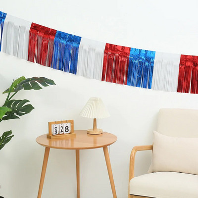 30 x 300 CM fooliumist narmad Garland metallist tinsel Streamers rippuvad bännerid paraadi hõljumiseks Sünnipäeva pulma jõulupeo sisustus