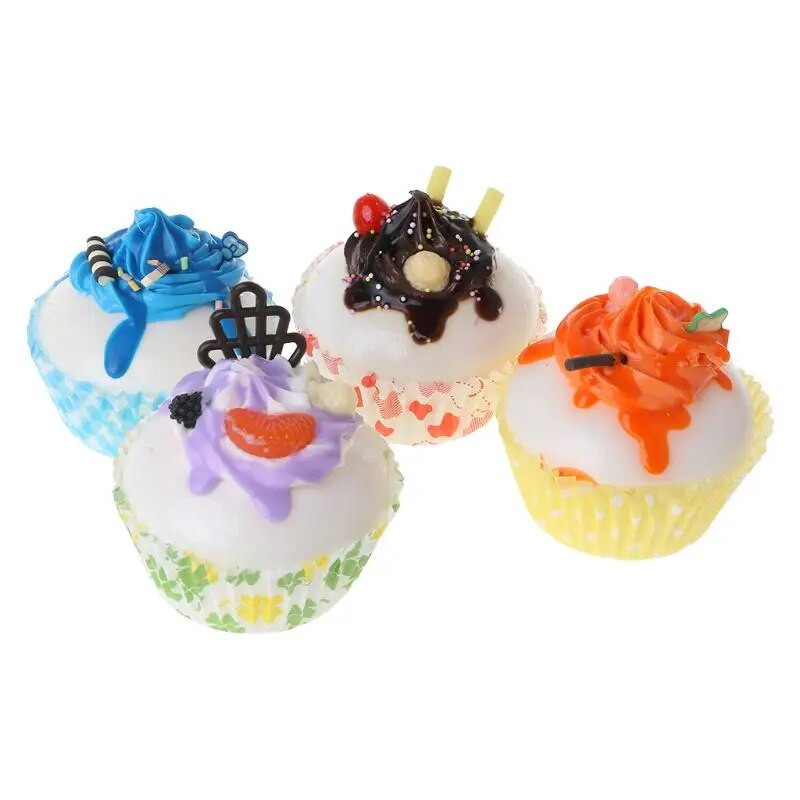 1kom realističnih umjetnih lažnih torti Cupcake model šalica zaslon rekviziti za fotografije rukotvorine uređenje doma