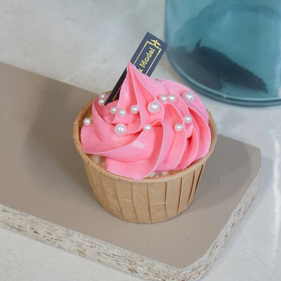 Lažna sladoledna torta Voćna torta Cupcake igračka, hrana za igru, potrepštine za vrtić, štapić za hladnjak, privjesak za ključeve