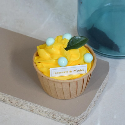 Lažna sladoledna torta Voćna torta Cupcake igračka, hrana za igru, potrepštine za vrtić, štapić za hladnjak, privjesak za ključeve