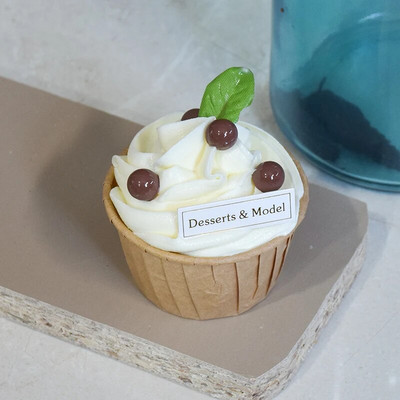 Lažna sladoledna torta Voćna torta Cupcake igračka, hrana za igru, potrepštine za vrtić, štapić za hladnjak, privjesak za ključeve