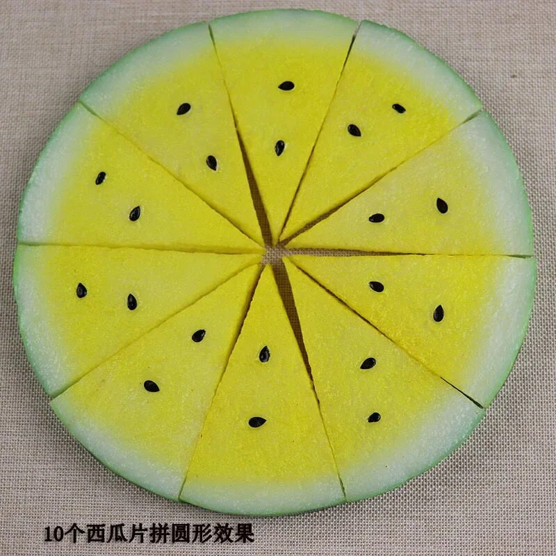 Komad umjetne lubenice PVC Lažno voće Hrana Realistično ukrasno voće za uređenje doma u kuhinji