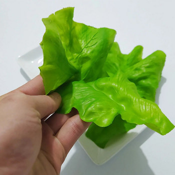 2 τμχ κινέζικο λάχανο Pvc μαρούλι λαχανικά Προσομοίωση τεχνητών τροφίμων Πράσινα φύλλα