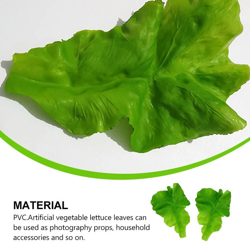 2 kom. Kineski kupus PVC Zelena salata Povrće Simulacija umjetne hrane Zeleno lišće
