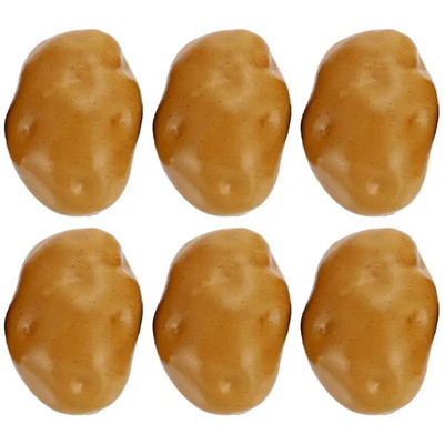 6 τμχ 9cm Simulation Potato Model Artificial Foam Vegetable Model Kitchen Lifelike Photography Props