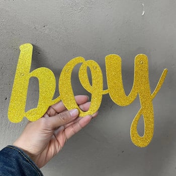 Προμήθειες για πάρτι Reveal Oh Baby Boy or Girl Decoration Decoration Decoration Banner Decoration Backdrop σε ροζ μπλε φούντα για μωρό