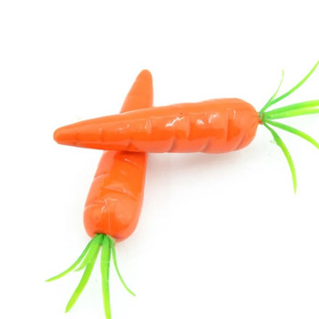 Евтини 30 броя Моркови Мини Изкуствена пластмасова пяна Моркови Плодове и зеленчуци Бери Сватба Коледна семейна украса за кухня