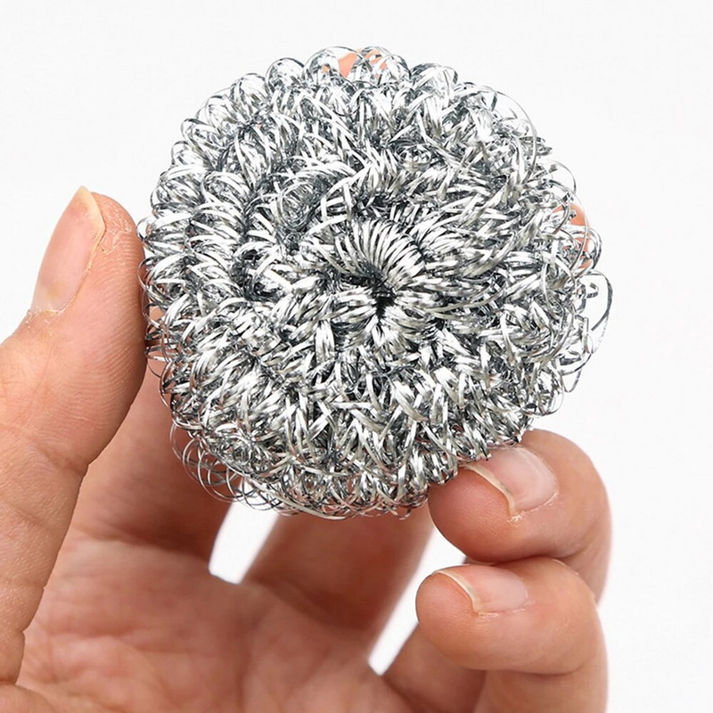 Roostevabast terasest puhastuspalliharjad Puhastustooted Mitmeotstarbelised puhastuskäsnad Puhastuspall Köögi küürimispallid