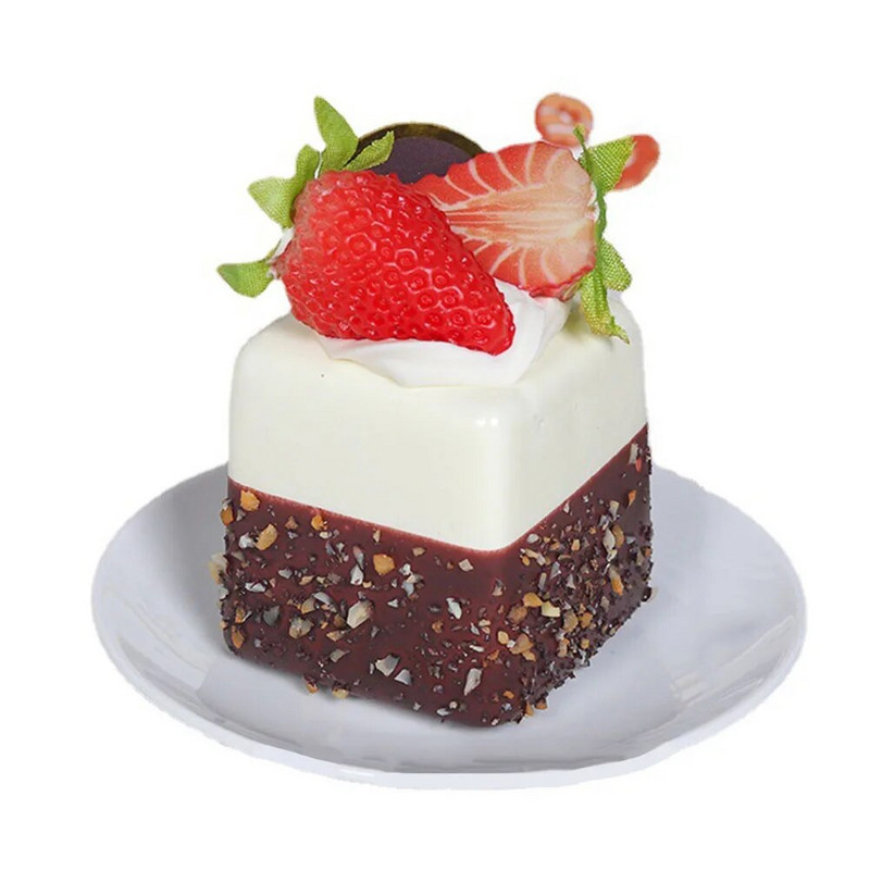 Epres gyümölcstorta modell szimuláció étel hamis snack kenyér dekoráció desszert epres gyümölcstorta modell szimuláció élelmiszer hamisítvány