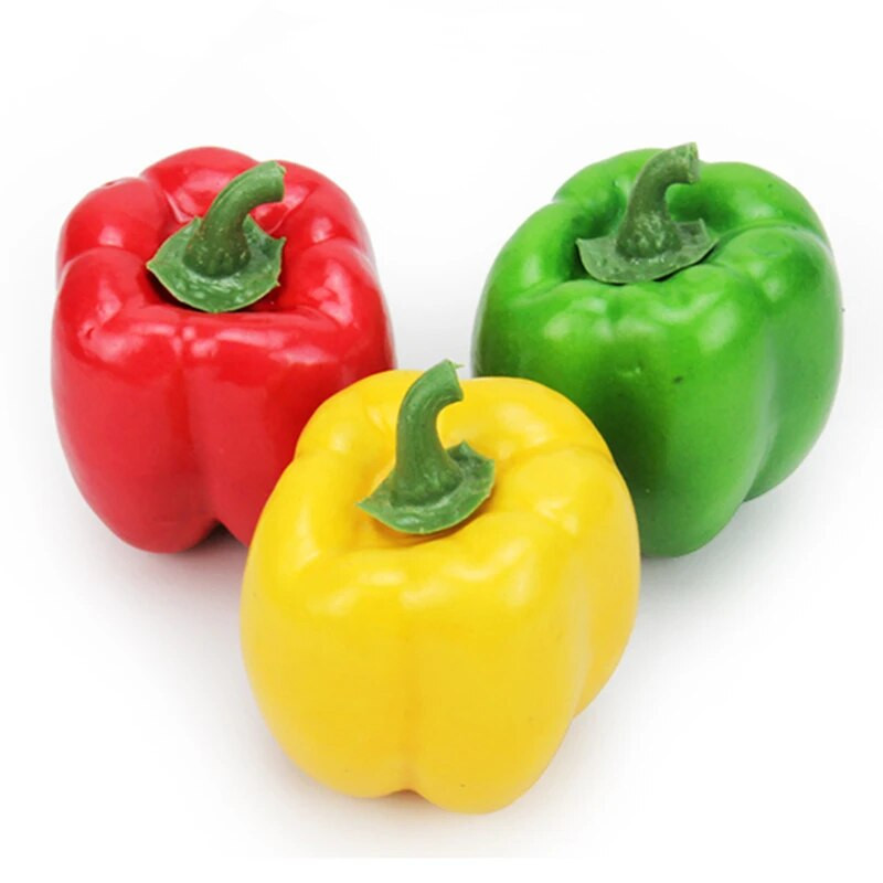 1 бр. Изкуствена симулация на храна, зеленчуци, фалшив лют червен пипер, фотографски реквизит за декорация на стая, домашен коледен декор за стена