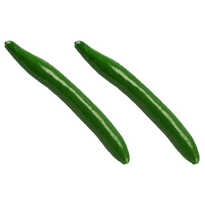 2 τμχ Προσομοίωση Cucumber Vegetables Lifelike Model Fake Models Decorate Foam Kitchen Cucumbers