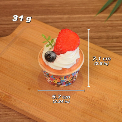 Realističan model torte s malom šalicom, simulacija voćne torte s malom šalicom, simulacija ukrasa za tortu, PU lažni ukrasni rekvizit za tortu