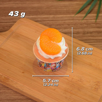 Realističan model torte s malom šalicom, simulacija voćne torte s malom šalicom, simulacija ukrasa za tortu, PU lažni ukrasni rekvizit za tortu