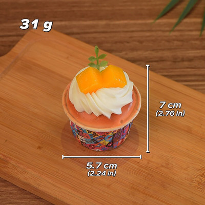 Realističan model torte s malom šalicom, simulacija voćne torte s malom šalicom, simulacija ukrasa za tortu, PU lažni ukrasni rekvizit za tortu