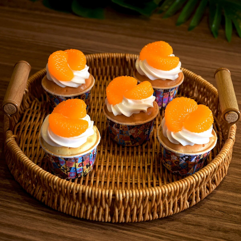 Realističan model torte s malom šalicom, simulacija voćne torte s malom šalicom, simulacija ukrasa za tortu, PU lažni ukrasni rekvizit za tortu