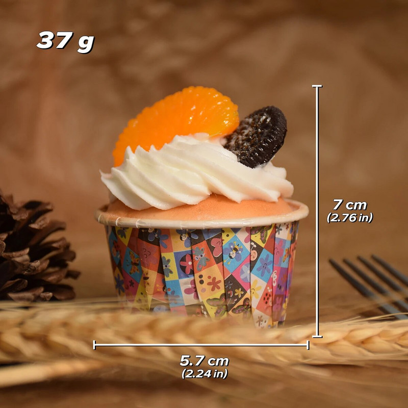 Realističan model torte s malom šalicom, simulacija voćne torte s malom šalicom, simulacija ukrasa za tortu, PU lažni ukrasni rekvizit za tortu