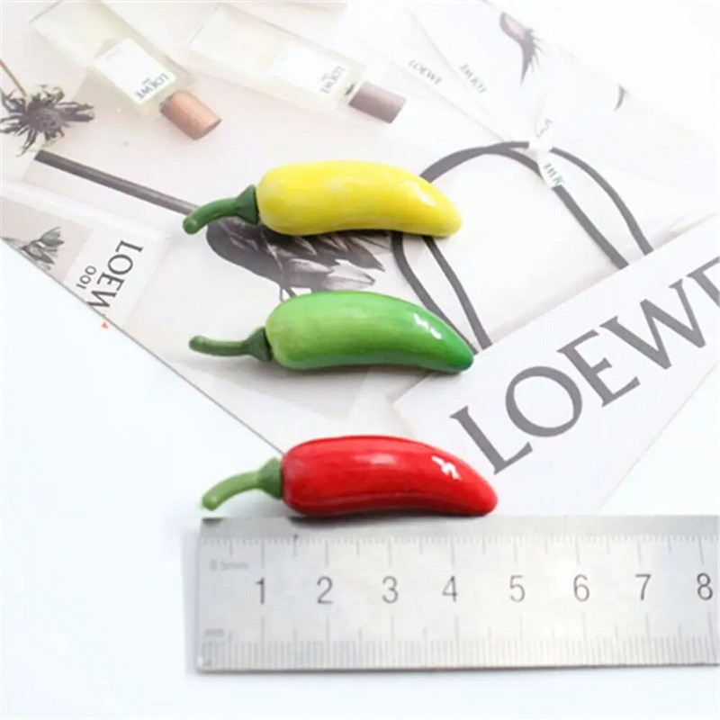 Vakarėlis Šventinis Namų plastikinis modeliavimas Netikros daržovės Dekoracijos Modeliavimas Čili dirbtiniai pipirai