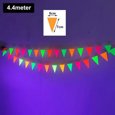 Neoonpaberist vanikuga rippuvad kaunistused sünnipäevapeoks, pulmadeks Fluorestsentskaunistused musta valgusega reaktiivse UV-valguse peo jaoks