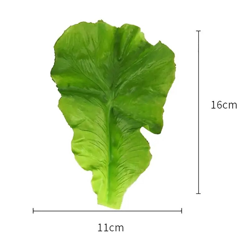 2 bucăți frunze de salată verde artificială salată verde simulată mâncare artificială reală, acasă, petrecere, bucătărie, festival, decorare