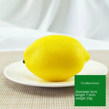 Τεχνητό λεμόνι Fake Fruit Simulation Μίνι αφρός Στολίδι φρούτων Craft Food Photography props Διακόσμηση σπιτιού Μάνγκο Μπανάνα Μήλο