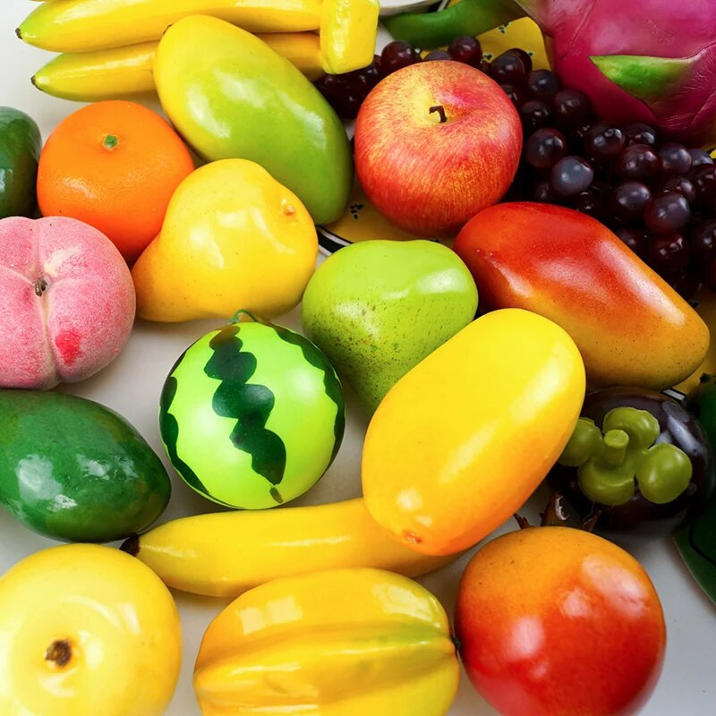 Umjetni limun Simulacija lažnog voća Mini pjena Voćni ornament Zanatski rekviziti za fotografije hrane Dekoracija doma Mango Banana Jabuka