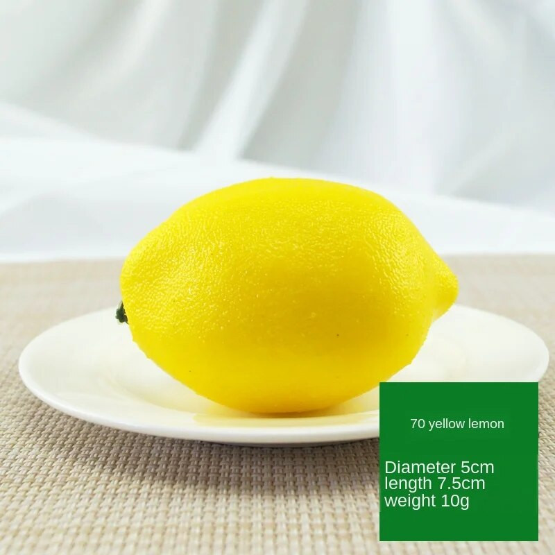 Umjetni limun Simulacija lažnog voća Mini pjena Voćni ornament Zanatski rekviziti za fotografije hrane Dekoracija doma Mango Banana Jabuka