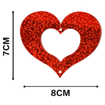 100 бр./компл. балон и висулка с конец, кухи сърцевидни пайети, сватбена украса, направи си сам, парти за рожден ден, хартиени гирлянди