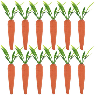 12 db Húsvéti Sárgarépa Hamis játék Mesterséges Habok Zöldség Háztartási Parti Dísz Szimuláció