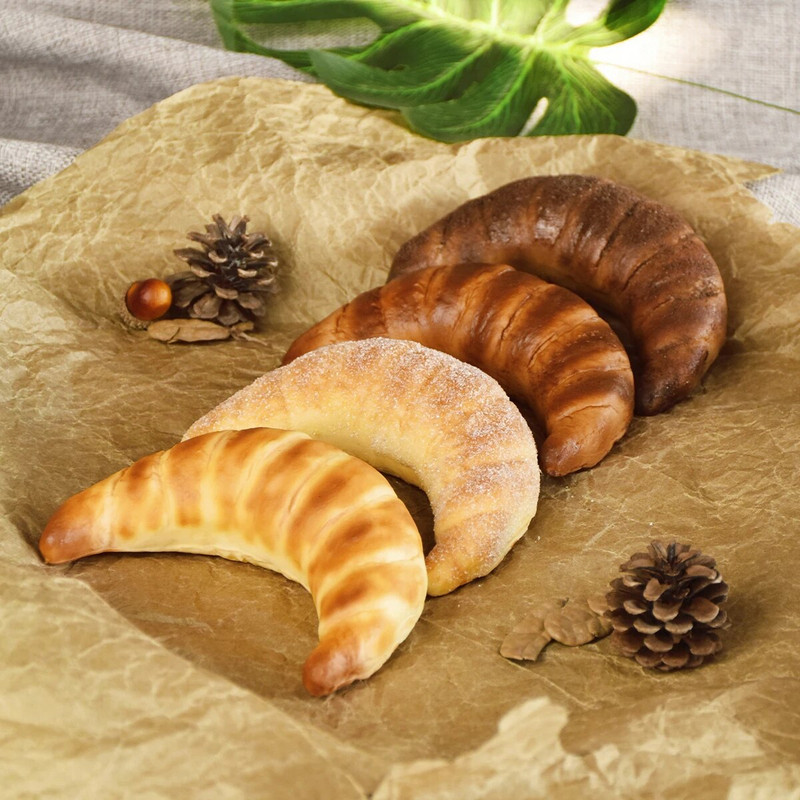 Simulirani model Zlatnog bika Lažna alkalna voda Slana voda Pečenje kruha Dekoracija prozora Rekviziti za kroasane Fotografija hrane