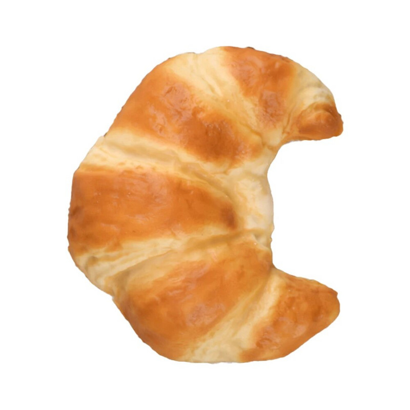 1 бр., PU, Хляб с кроасан със златна лава с висока симулация, Фалшив европейски газиран хляб, Хранителни играчки, Декор на витрина за модел