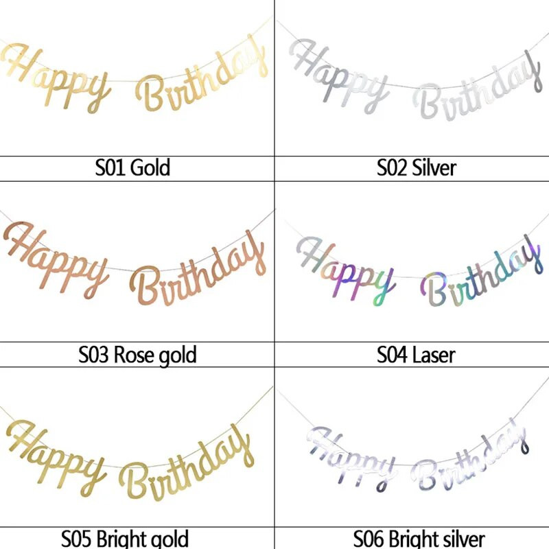 Честит рожден ден Lettar банер First Boy Girl Party Decoration Adult Kids Baby My 1st One Year Paper Garland Bunting Supplies