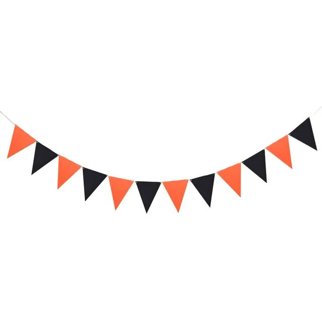 Semicerc Triunghi Tesatura Bunting Fanion Steaguri Crăciun Halloween Banner Ghirlandă Vintage Baby Birthday Party Festival Decor