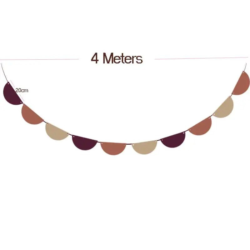 Semicerc Triunghi Tesatura Bunting Fanion Steaguri Crăciun Halloween Banner Ghirlandă Vintage Baby Birthday Party Festival Decor