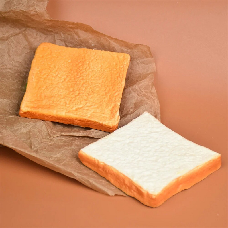 Симулирано готвене Реквизит за модел на препечен хляб, филия, здравословна торта, бекон от маруля, сандвич, яйце за декорация на дома