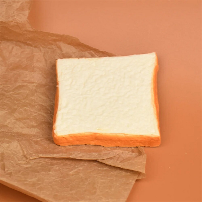 Симулирано готвене Реквизит за модел на препечен хляб, филия, здравословна торта, бекон от маруля, сандвич, яйце за декорация на дома