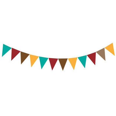 8M Khaki rudos kavos pilkos spalvos vimpeliai, reklamjuostės Vestuvių/Kalėdų/Gimtadienio vakarėlio vėliavėlės Pakabinamos girliandos dekoravimo reikmenys