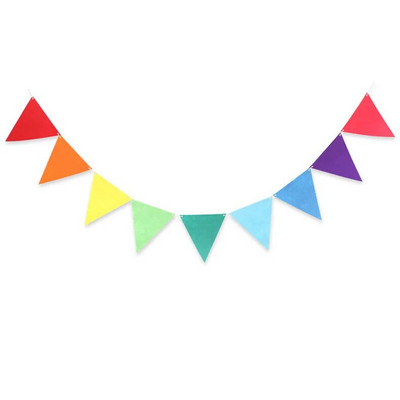 8M Khaki rudos kavos pilkos spalvos vimpeliai, reklamjuostės Vestuvių/Kalėdų/Gimtadienio vakarėlio vėliavėlės Pakabinamos girliandos dekoravimo reikmenys