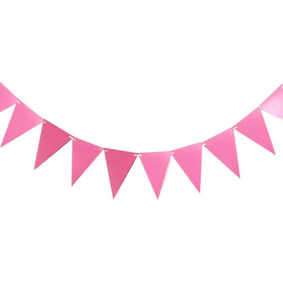 Új ünnepélyes fehér ezüst fekete papír sármány zászlós háromszög zászló zászló füzér Esküvői/születésnapi/bababemutató party dekoráció