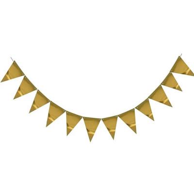 Új ünnepélyes fehér ezüst fekete papír sármány zászlós háromszög zászló zászló füzér Esküvői/születésnapi/bababemutató party dekoráció