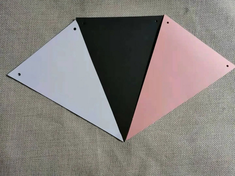 Új ünnepélyes fehér ezüst fekete papír sármány zászlós háromszög zászló zászló füzér Esküvői/születésnapi/bababemutató party dekoráció