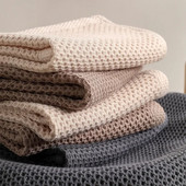 2Pcs 34*34cm Pamučna krpa za suđe Saćasti ručnik Ultra mekani upijajući ručnik za ruke Krpa za pranje kućanske kuhinje Alat za krpu za čišćenje