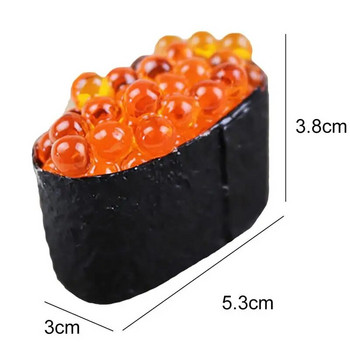 Τεχνητά διακοσμητικά τρόφιμα PVC προσομοίωσης Ιαπωνικό μοντέλο σούσι Ψεύτικα στηρίγματα προβολής τροφοδοσίας μαγειρέματος